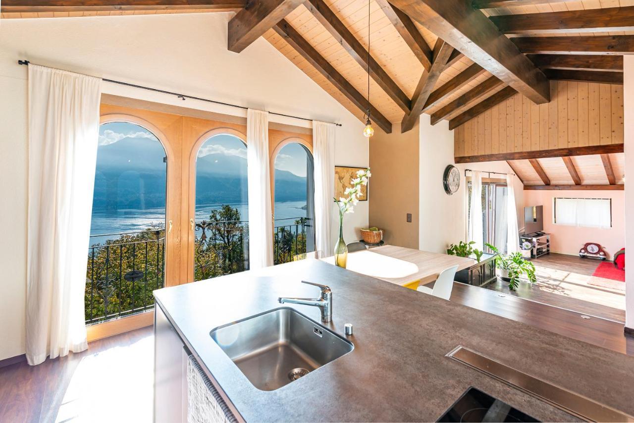 Brione sopra Minusio Casa Luna - Wonderful Lake View מראה חיצוני תמונה