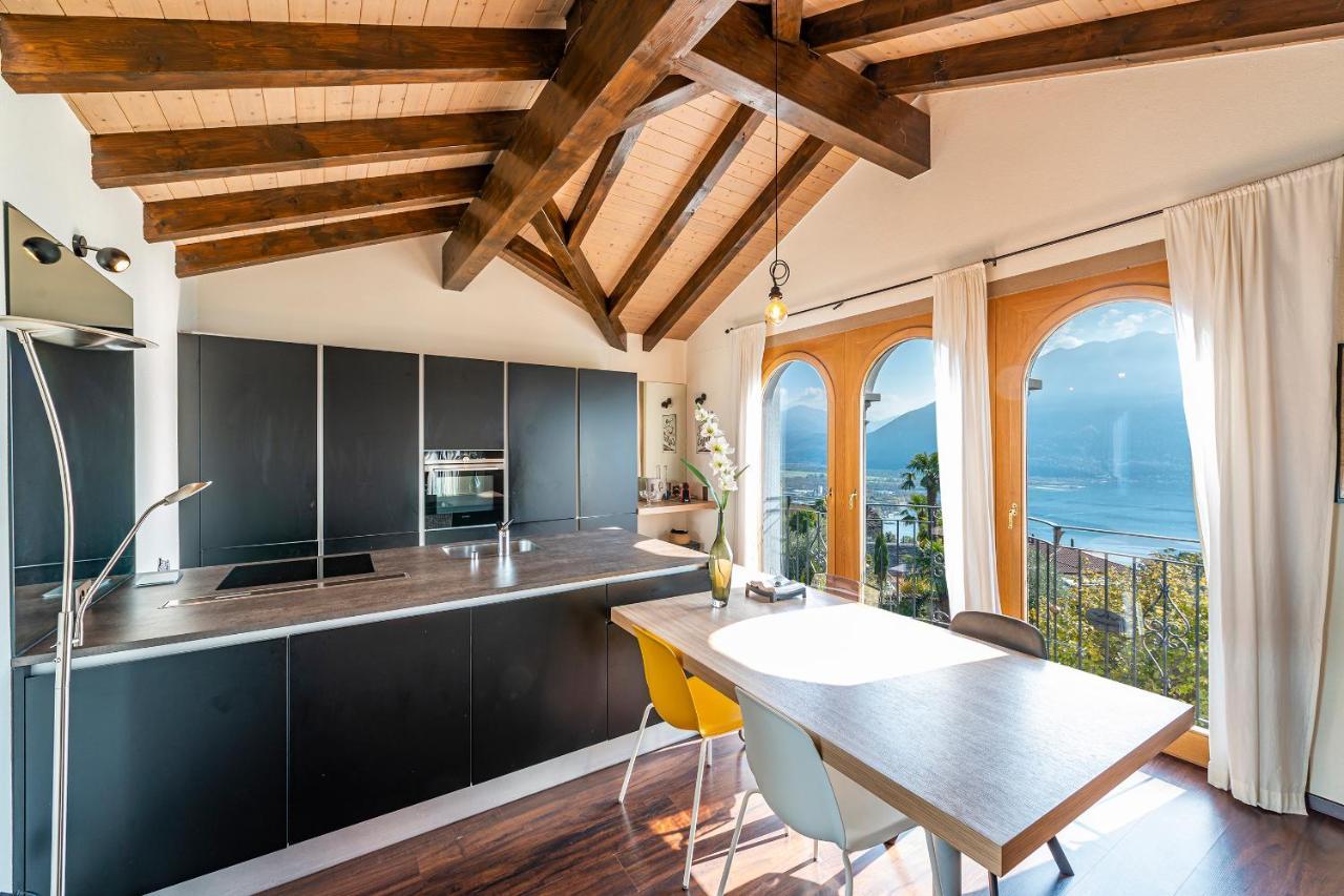 Brione sopra Minusio Casa Luna - Wonderful Lake View מראה חיצוני תמונה